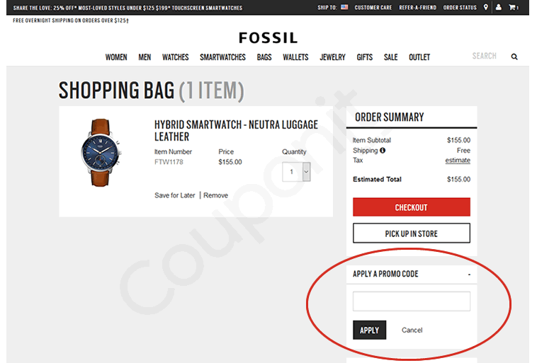 Top 41+ imagen promo code for fossil