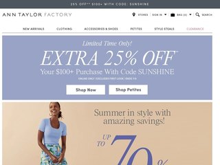 anntaylorfactory coupon code