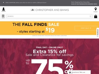 christopherandbanks coupon code