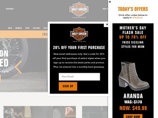 harley-davidsonfootwear coupon code