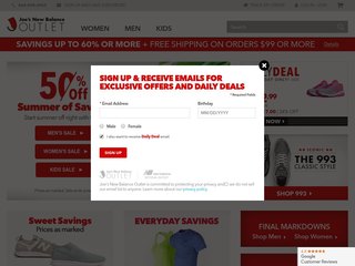 joe's new balance outlet free shipping code