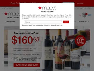 macyswinecellar coupon code