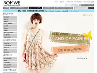 Romwe discount coupons