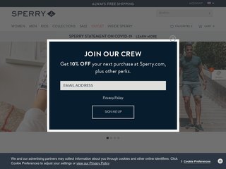 sperry coupon code
