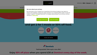 tastecard coupon code